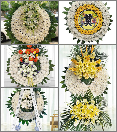安徽阜阳市颍上县江店孜镇新姜岳村花圈速递